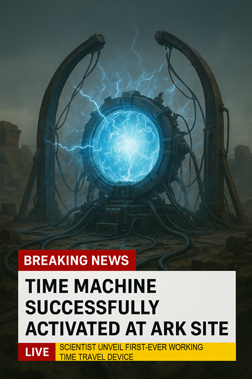 📰 BREAKING NEWS: TIME MACHINE SUCCESSFULLY ACTIVATED AT ARK SITE